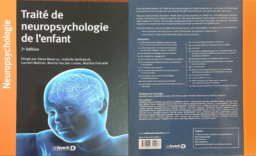 Parution d’un ouvrage en Neuropsychologie