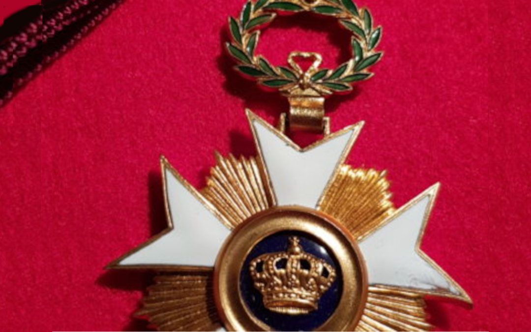 Olivier Houdé élevé au grade de Commandeur de l’Ordre de la Couronne (Décoration honorifique conférée par le Roi des Belges)