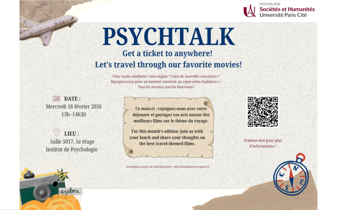 PsychTalk | Un déjeuner participatif … entièrement en anglais – Mercredi 18 février 2026